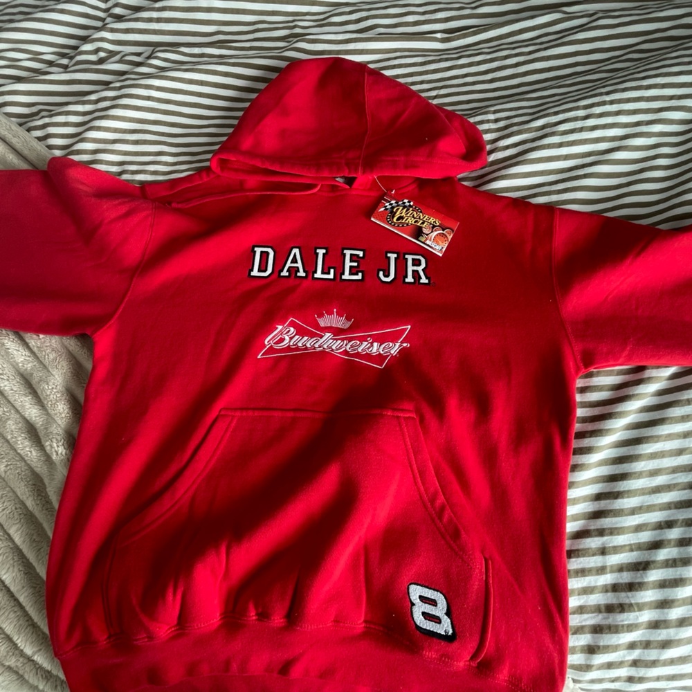 Dale Junior budweiser Nascar sweatshirt winners circle